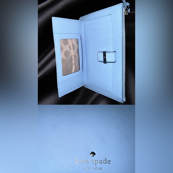 Kate Spade Light Blue Wristlet Wallet - Picture 6 of 7